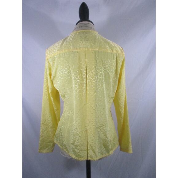 Vintage Yellow Silky Pendleton Professional Secretary Blouse 6 - Picture 2 of 9